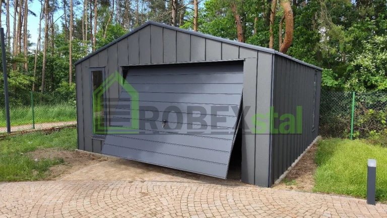 NOVINKA Garáže z falcovaného plechu. Garáž 5x5,5
