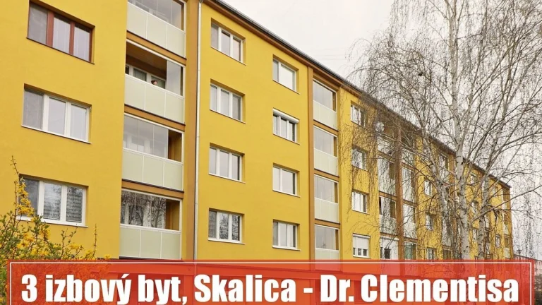 PREDANÝ: 3 izbový byt v tichej lokalite Skalice