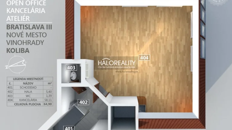 HALO reality - Prenájom, kancelársky priestor Bratislava Nov