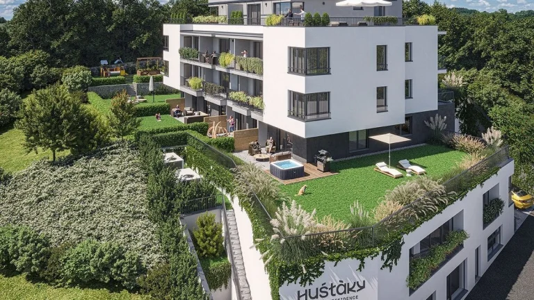 2 izbový byt s predzáhradkou v projekte Huštáky Boutique Res
