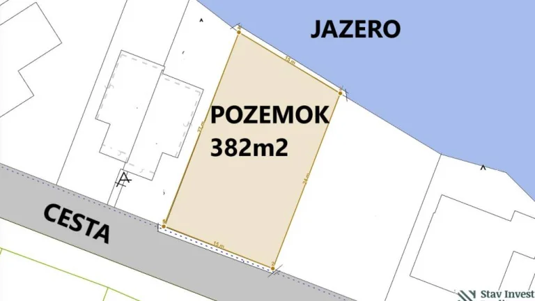 EXKLUZÍVNY POZEMOK PRIAMO PRI JAZERE S VÝSTAVBOU DOMU, BOLDO
