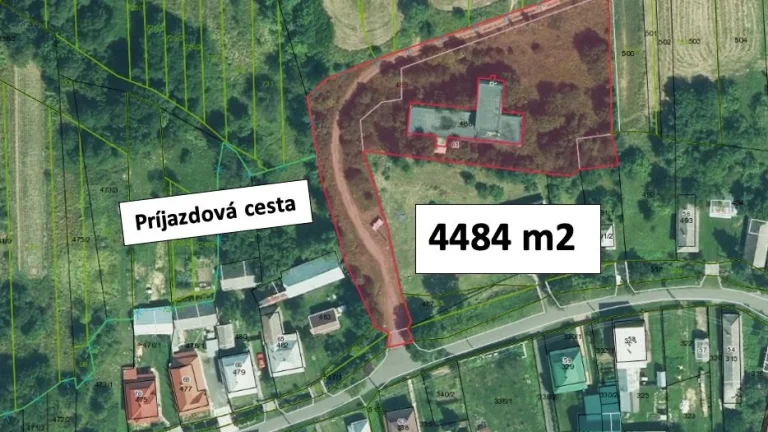 Strihovce (SV) - 4.484 m2 STAVEBNÝ POZEMOK v obci – PREDAJ