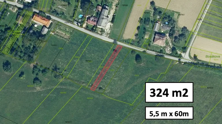 Prašník - 324 m2 STAVEBNÝ POZEMOK pre dom / chatku