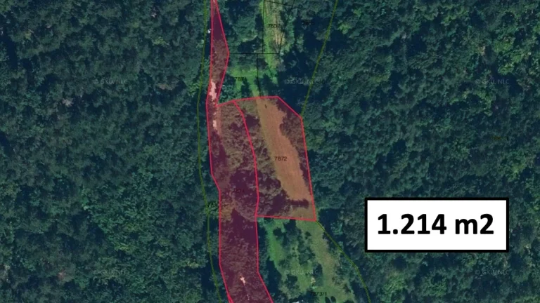 Prašník - 1.214 m2 POZEMOK NA CHATU v lesíku - PREDAJ