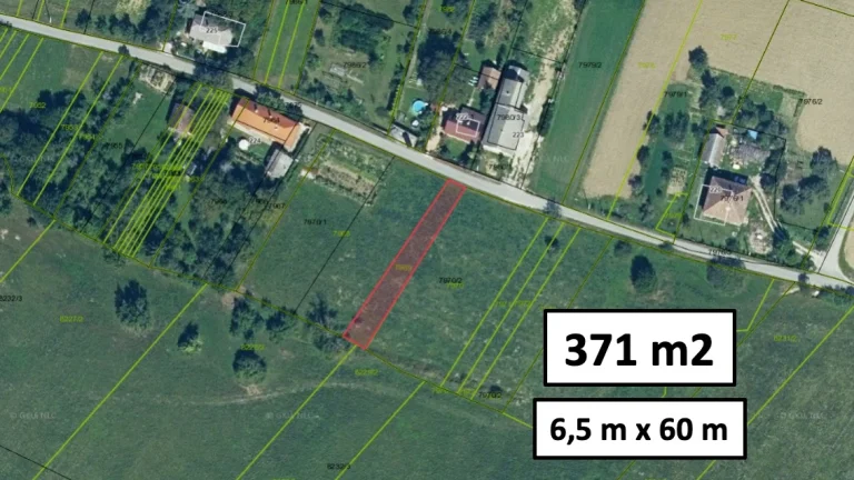 Prašník - 371 m2 STAVEBNÝ POZEMOK pre dom / chatku