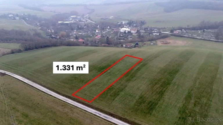 Podkylava – 1.331 m2 STAVEBNÝ POZEMOK na chatu / mobilný dom