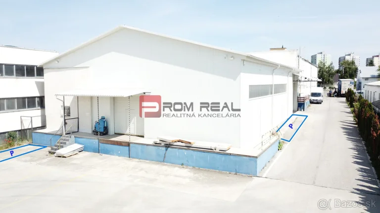 PRENÁJOM - zateplená skladová hala 547 m2, Modra
