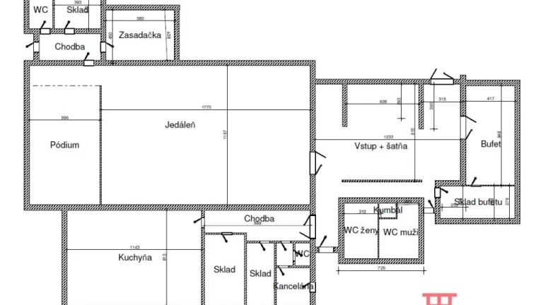 Na prenájom budova- objekt s pozemokom 5000m2 Sereď
