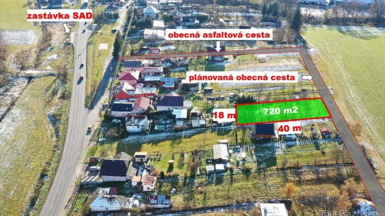 Pozemok pre RD, Chatku, Mobilný dom, rekreácie a pod...