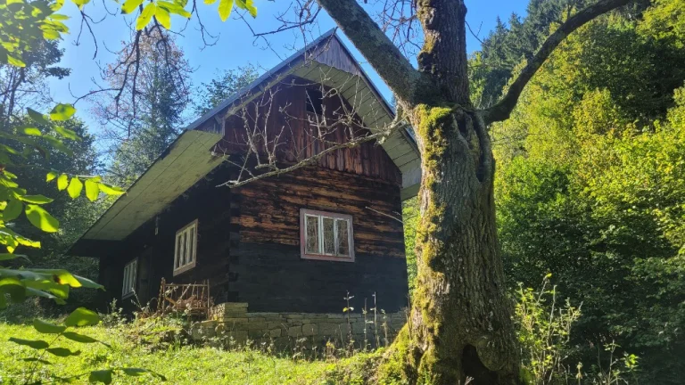 Iba u nás Pôvodná drevenica na polosamote - Horná Mariková