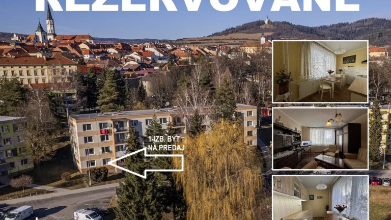 REZERVOVANÉ: 1-izb. byt, Sídlisko pri prameni, Levoča, 34 m2
