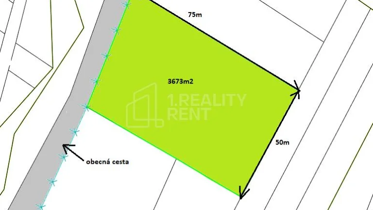 Predaj: Investičný pozemok 3673m2 v Dolnom Vadičove
