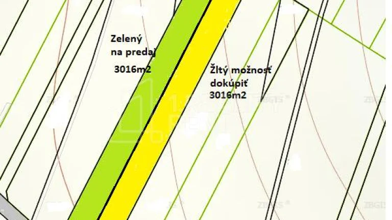 Predaj: Pozemok TTP 3016m2 v extraviláne obce Dolný Vadičov