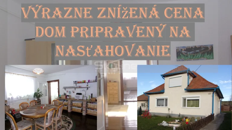 REZERVOVANÉ zariadený rodinný dom, pozemok 1622 m2, Čaka, L