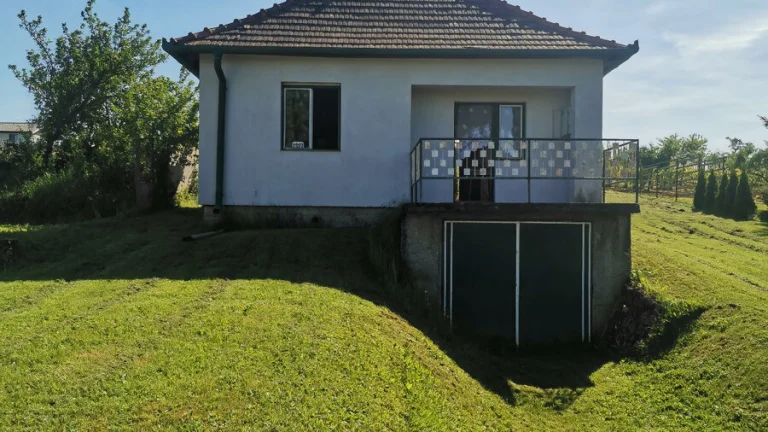 Chata vo viničnej oblasti s marhuľovým sadom