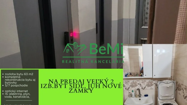 2 izb byt sidlisko JUH Nové zámky 031-113-EVBA