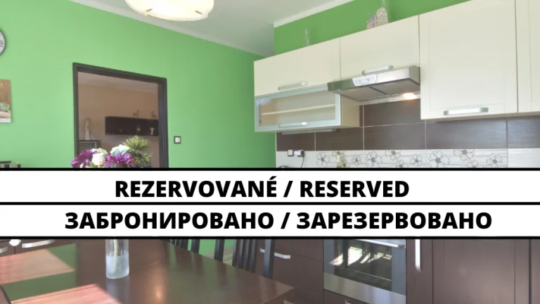 REZERVOVANÝ 3-izbový byt s balkónom a pivnicou v Nitre