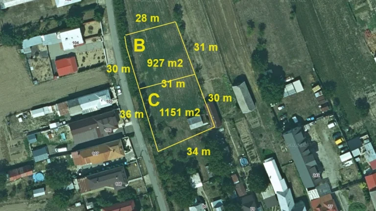 Na predaj stavebné pozemky v obci Žbince, 10 km od Michalovi
