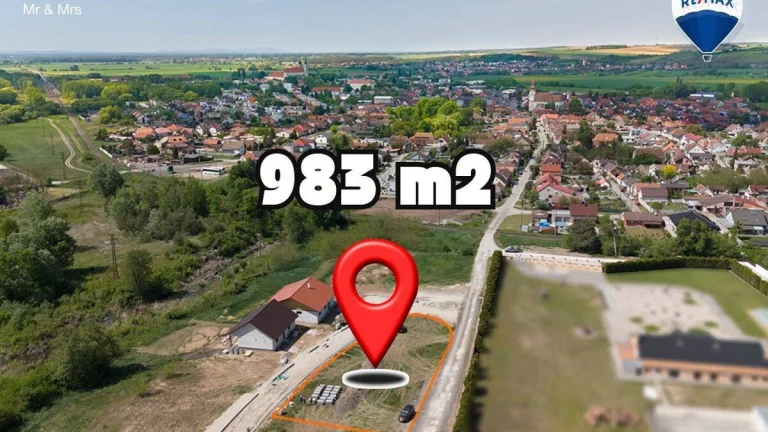 Stavebný pozempok 983 m² v meste Šaštín Stráže