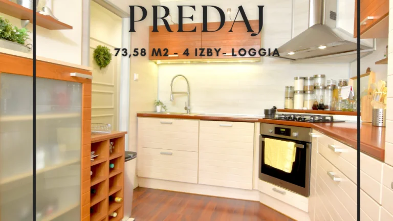 Priestranný 4-izbový byt v srdci Dunajskej Stredy
