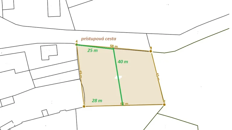 EXKLUZÍVNE Predaj pozemok na stavbu RD, cca 13 á, pekné pros