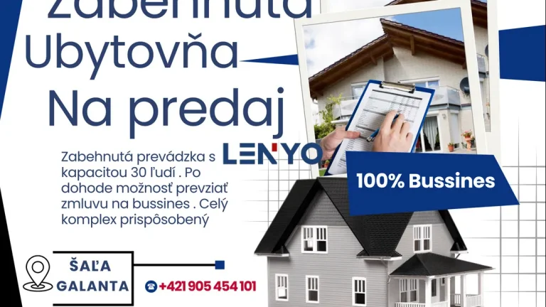 Na predaj ubytovňa so zabehnutým bussinesom