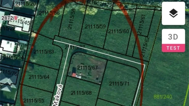 Ľubotice pozemok: Makova ul., cena: 62990,-e,