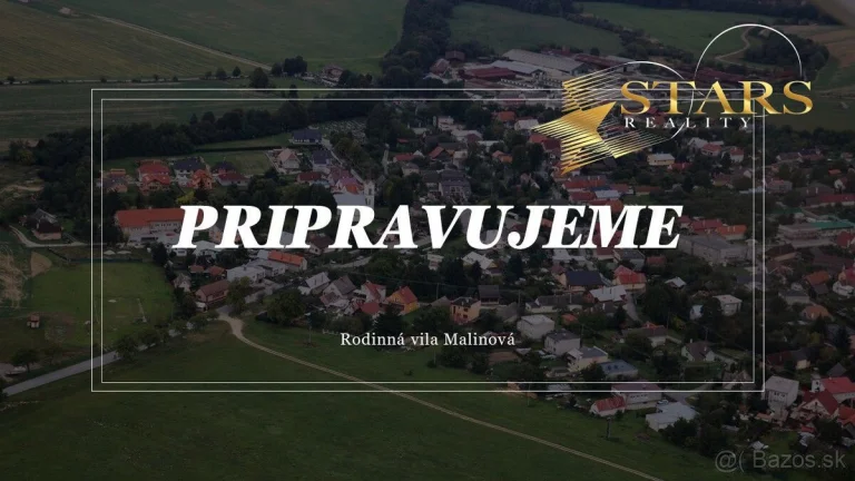 SUPER CENA Nádherná rodinná vila na predaj - obec Malinová