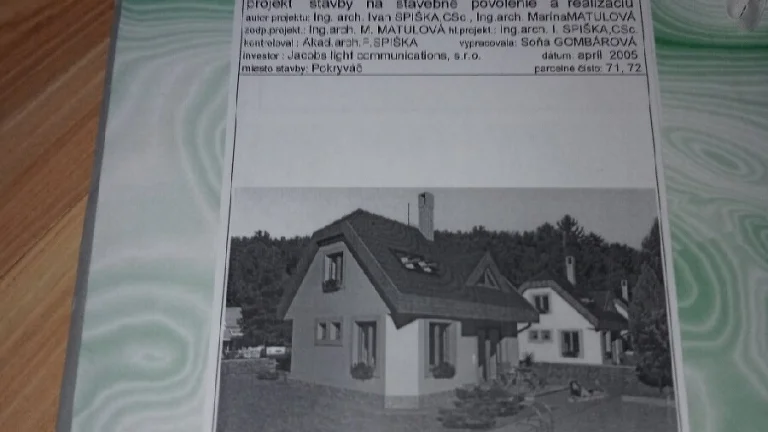 Projekt stavby rodinného domu