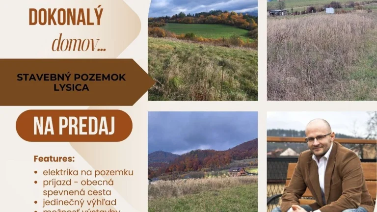 Na predaj: Stavebný pozemok v Lysici – Vytvorte si domov svo