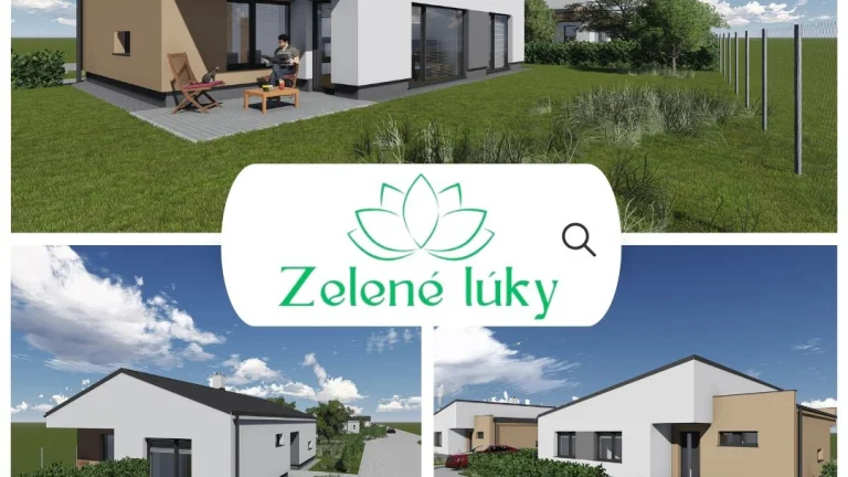 🌿 IBV Zelené lúky: 4-izbové murované bungalovy, Sučany
