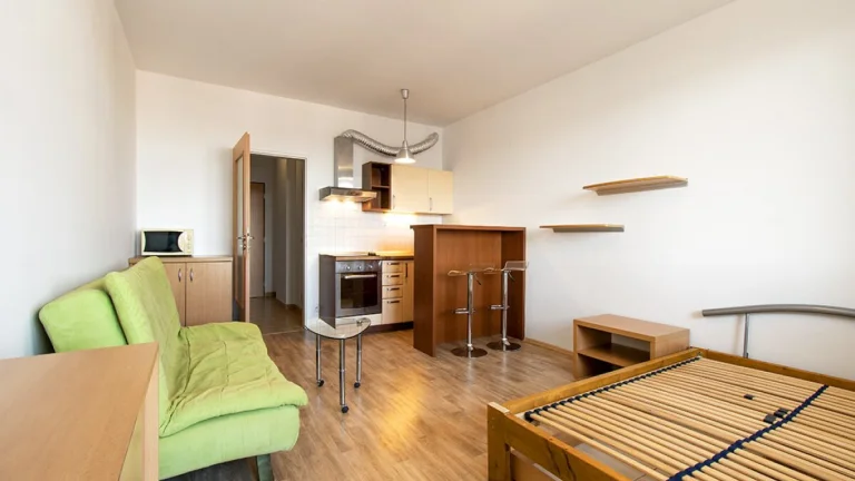 Pronájem bytu 1+kk, Podkovářská, Vysočany, 15500 Kč/měs, 30