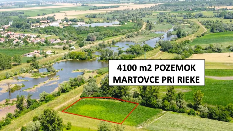Martovce - 4100 m2 POZEMOK na mobilný dom / karavan / chatku
