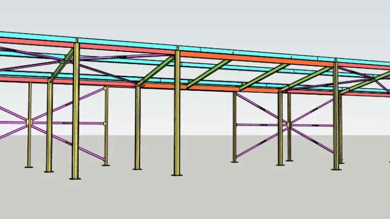 Ocelová hala - masivní konstrukce ocelové haly cca 200 m²