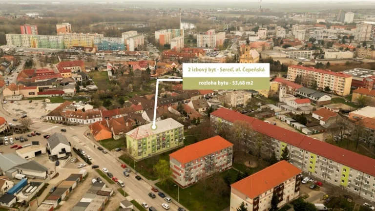 EXKLUZÍVNE na predaj 2 izbový byt v Seredi na ul. Čepeňská