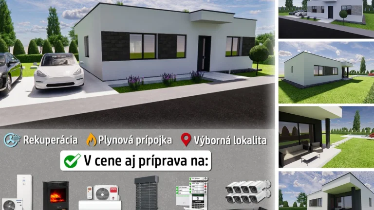 Predaj Novostavba 4i RD 135m2, Sokolovce - 5km od PN