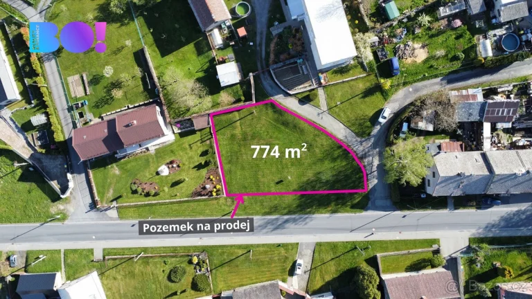 Prodej stavebního pozemku 774 m², Domašov u Šternberka