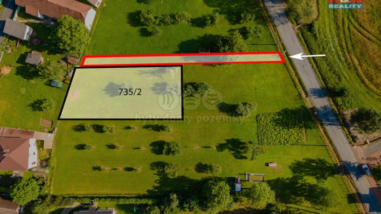 Prodej pozemku k bydlení, 1453 m², Volduchy
