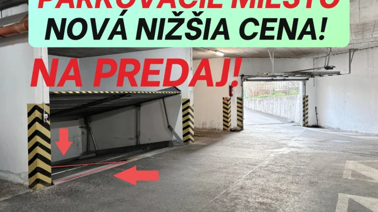 NOVÁ CENA- PARKOVACIE MIESTO RUŽINOV Teslova/Tomášikova 25/A