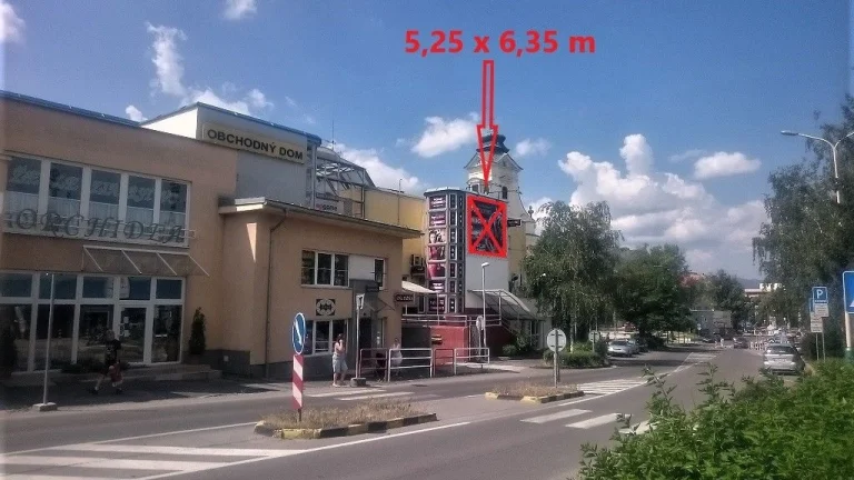 Reklamná plocha - Prievidza, Vtáčnik