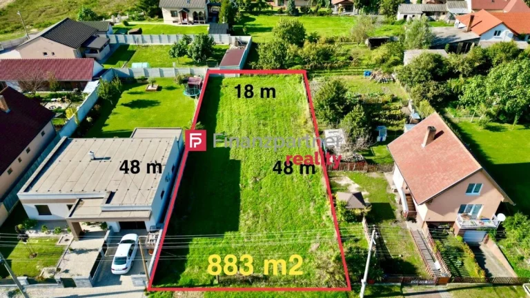 Nehnuteľnosť Dolný Bar - Na predaj stavebný pozemok 883 m2 s