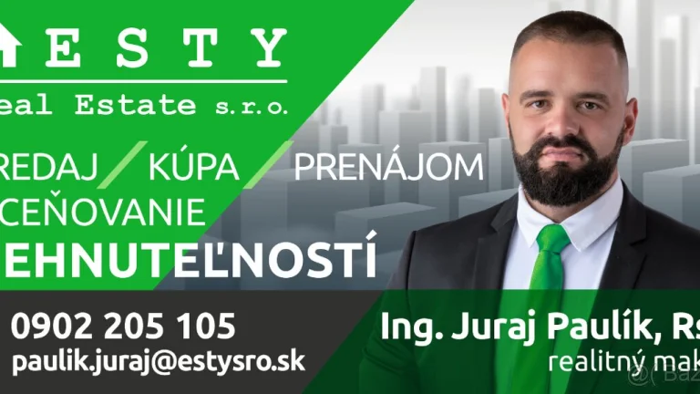 PREDAJ, garsónka, Žiar nad Hronom, Sládkovičova 17 - Hronsta