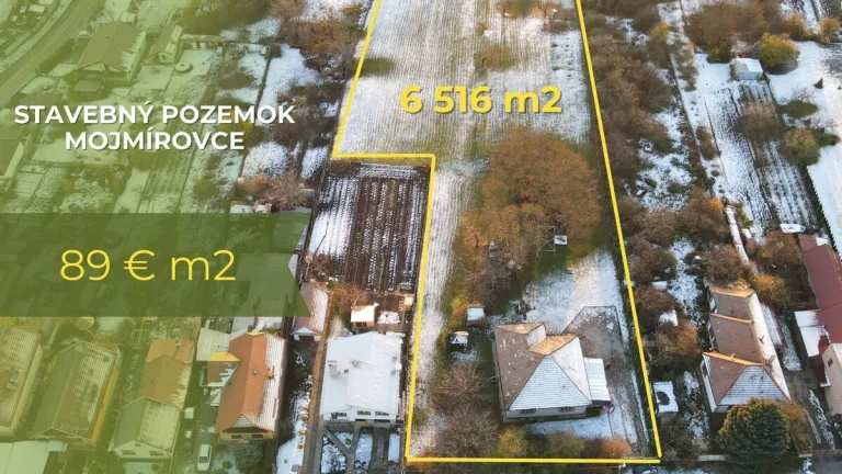 PREDAJ - STAVEBNÝ POZEMOK - MOJMÍROVCE ID 025-14-FIJA