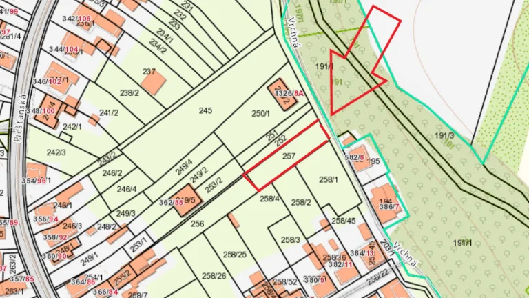 Predaj POZEMOK 554 m2, Moravany nad Váhom