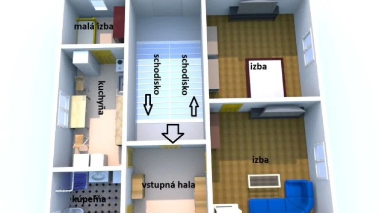 ZNÍŽENÁ CENA Trojizbový byt s pozemkom Trenč. Teplá