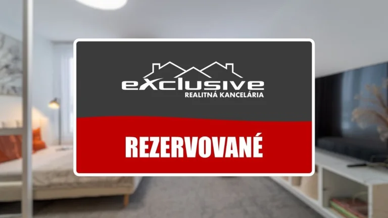 "REZERVOVANÉ" 1 - IZB.BYT S BALKÓNOM, 32 M2, 2/4P, ZAHRADN