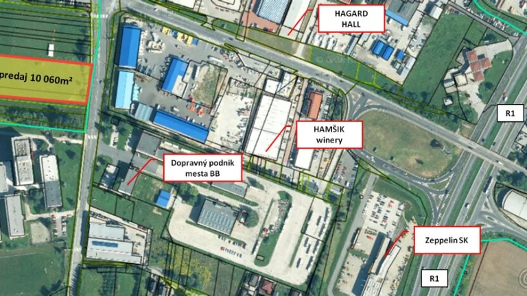 Predaj stavebného pozemku 10060 m² priamo v meste Banská Bys