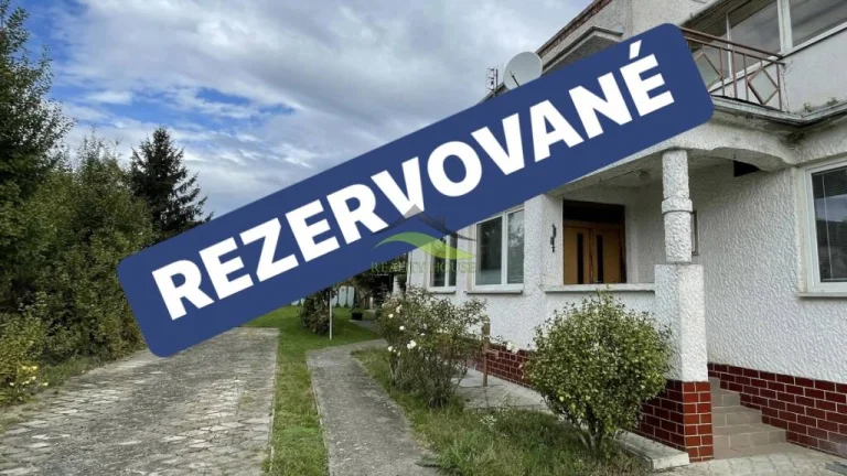 REZERVOVANE - Rodinný dom na rekonštrukciu s pekným pozemkom