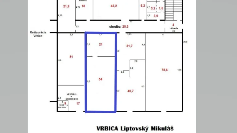 Skladové alebo obchodné priestory Vrbica-LM