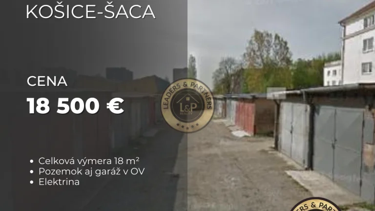 Garáž, Budovateľská ul., Košice-Šaca